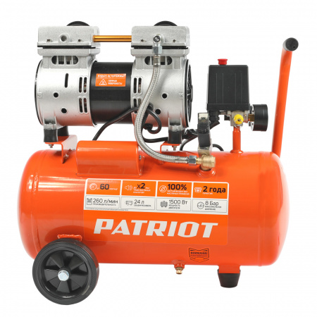 Поршневой компрессор PATRIOT WO 24-260 S